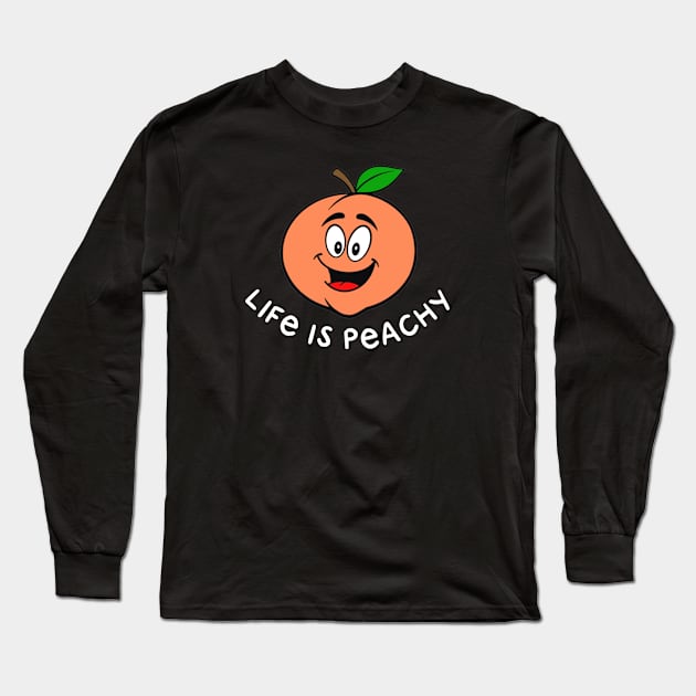 Life is Peachy Long Sleeve T-Shirt by Jambo Designs